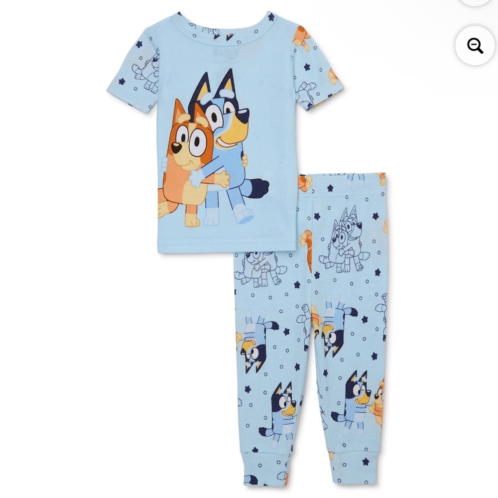 💕2/$30💕 2T NWT BLUEY Toddler Snug Fit Two-Piece Sleep Set